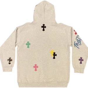 Chrome Hearts Matty Boy Cross Hoodie Grey
