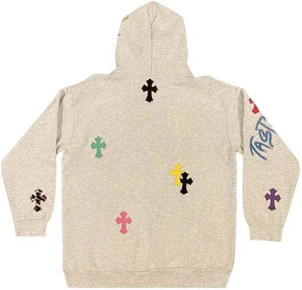 Chrome Hearts Matty Boy Cross Hoodie Grey Chrome Hearts Matty Boy Cross Hoodie Grey