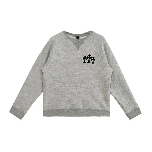 Chrome Hearts CH Logo Cross Grey Sweatshirt Chrome Hearts CH Logo Cross Grey Sweatshirt