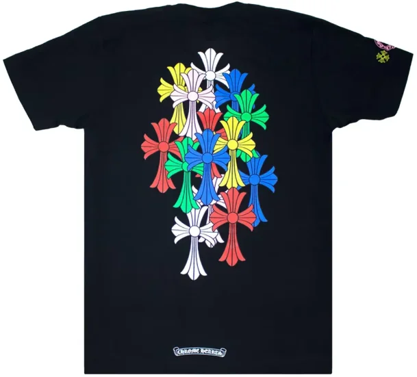 Chrome Hearts Cross Cemetery Multicolor Tee Chrome Hearts Cross Cemetery Multicolor Tee