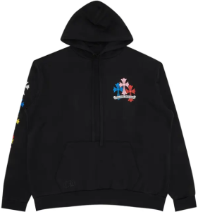 Chrome Hearts Cross Hoodie Black Multicolor
