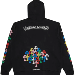 Chrome Hearts Cross Hoodie Black Multicolor