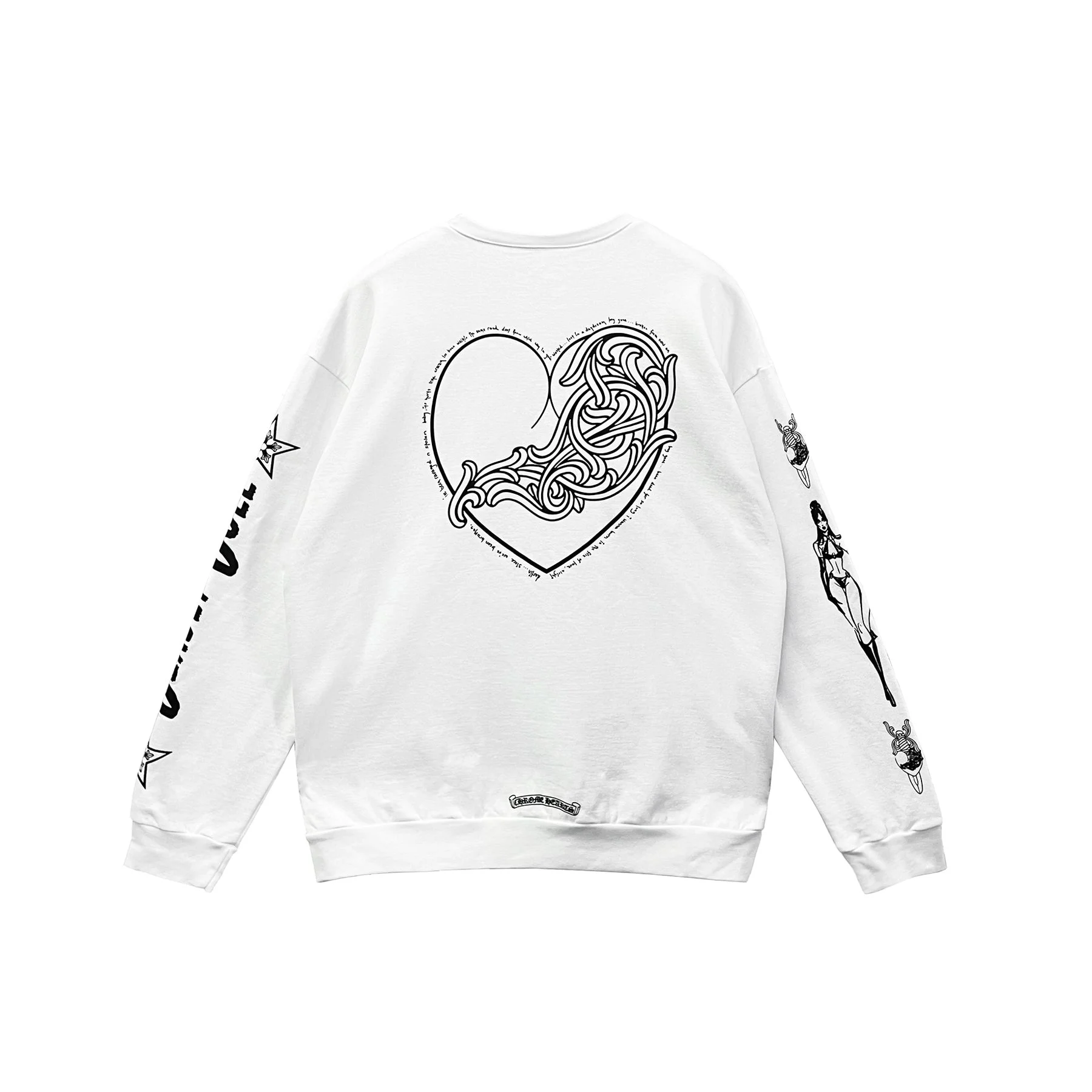 Chrome Hearts Deadly Doll Vine Heart Logo Sweatshirt Chrome Hearts Deadly Doll Vine Heart Logo Sweatshirt