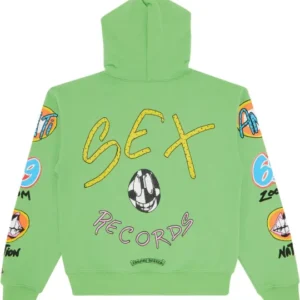 Chrome Hearts x Matty Boy Sex Records Hoodie Green